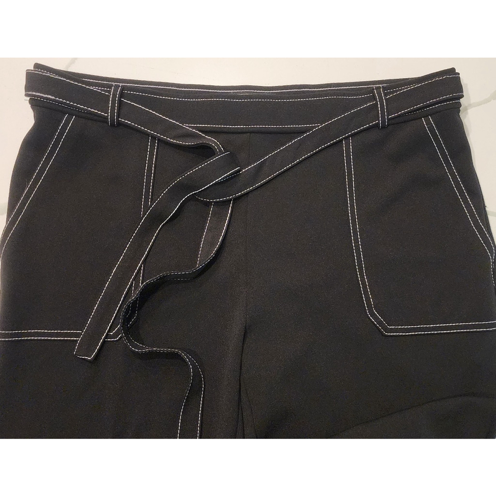 NYCC Black & White Contrast Stitch Career Dress Trouser Pants Women's 12 - Picture 3 of 8